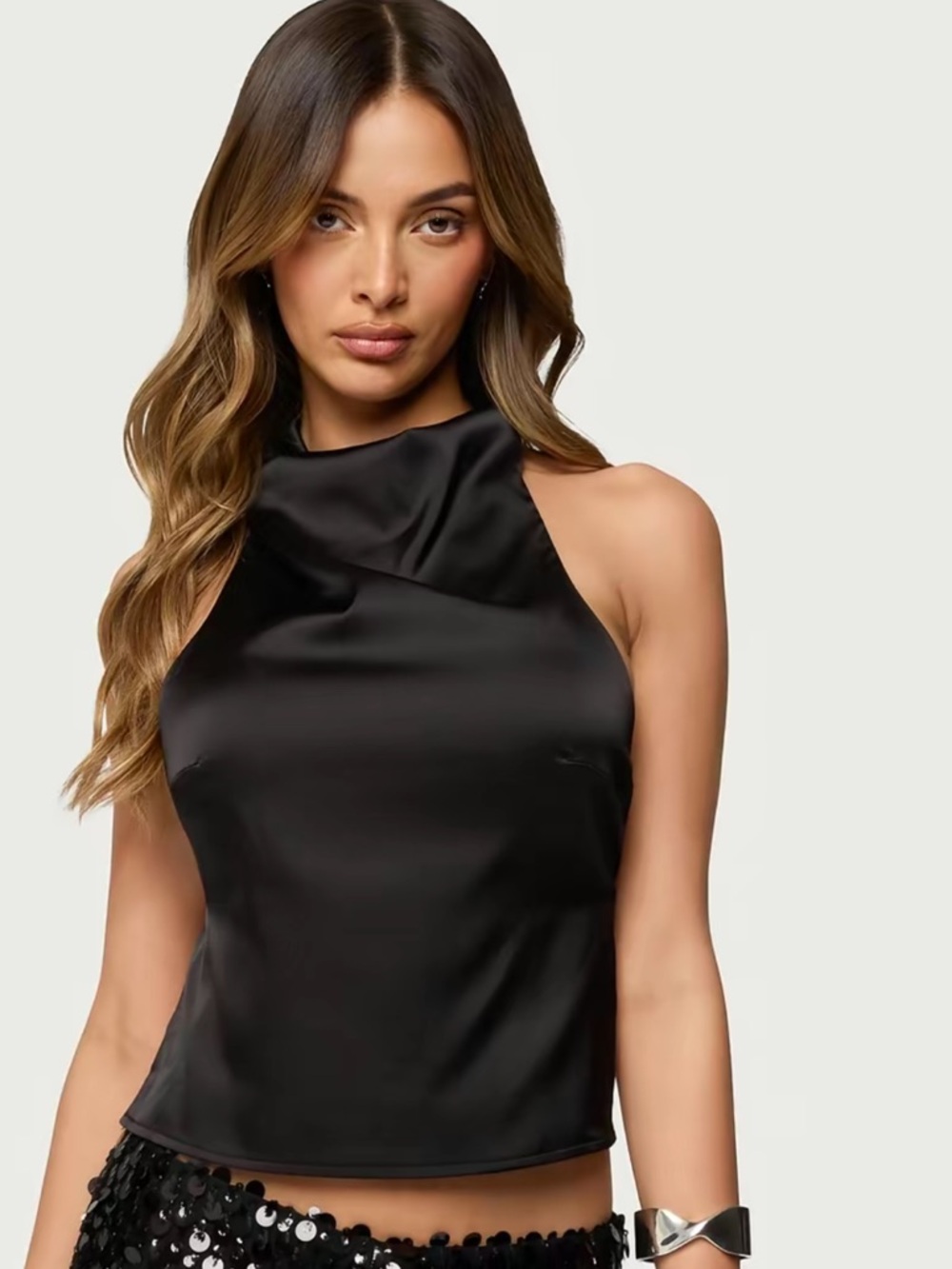 EDIKTED🖤SATIN TOP